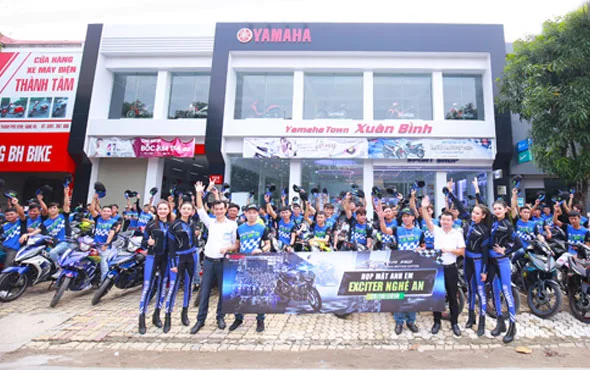 Chính vì vậy, Xuân Bình luôn là lựa chọn hàng đầu để Yamaha Việt Nam phối hợp tổ chức các chương trình, sự kiện lớn nhằm tri ân khách hàng, kết nối những người yêu xe Yamaha trên địa bàn Nghệ An.